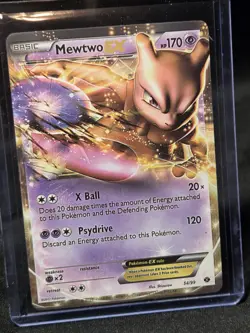 Pokemon TCG Mewtwo EX Celebrations: Classic Collection 54/99 Holo Ultra Rare - Image 1