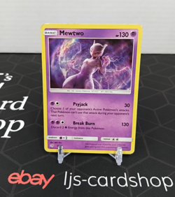 Mewtwo Detective Pikachu 12/18 Holo Rare Damaged Pokemon Card T1 - Image 1