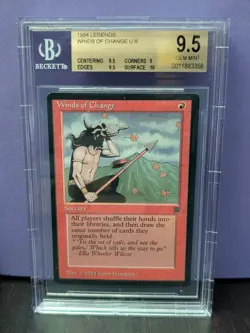 Winds of Change * LEGENDS * BGS 9.5 Gem Mint (9.5/9.5/9.5/10) * Magic MtG - Image 1