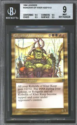 Magic MTG Legends Rohgahh of Kher Keep BGS 9 (9.5, 9.5, 8.5, 9.5) NEAR MINT NM - Image 1