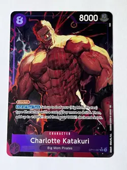 Charlotte Katakuri (067) (Alternate Art) OP11-067 A Fist of Divine Speed Foil - Image 1