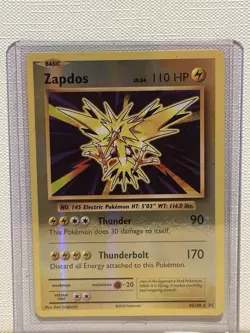 Pokemon TCG 42/108 XY Evolutions Zapdos Reverse Holo Rare NM - Image 1
