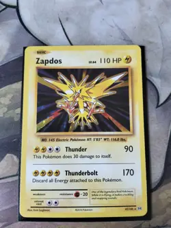 Pokemon Zapdos 42/108 - Holo RARE XY Evolutions Card - NM - Pokemon Card - Image 1