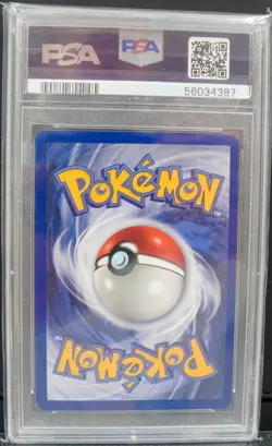 1999 POKEMON FOSSIL 1ST ED #3 DITTO-HOLO PSA 8 - Image 2