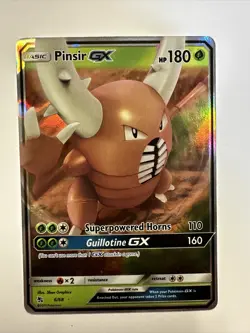 Pinsir GX 6/68 -- Pokemon TCG Hidden Fates -- NM - Mint Holo Ultra Rare Card A - Image 1