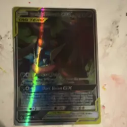 Pokemon Greninja & Zoroark GX TAG TEAM Holo Card 250 HP Standard Pokemon TCG - Image 1