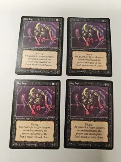 MTG Magic: The Gathering The Dark 4X Bog Imp MP Playset - Image 1