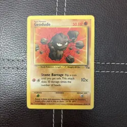 Pokemon TCG - Geodude - 47/62 - Fossil - MP Unlimited Common (1999) - Image 1