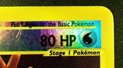 Kingler 50/165 Reverse Holo Pokemon Expedition 2002 Wotc Vintage MP - Image 5