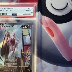 PSA 10 Mewtwo V 072/078 Sword Shield Pokemon Go Full Art Holo - Image 3