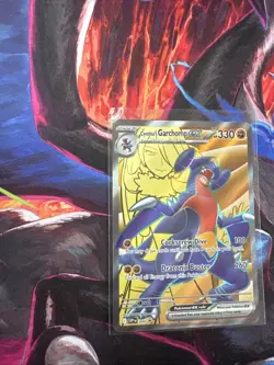 Pokemon TCG Cynthia's Garchomp EX 204 SVP Scarlet & Violet Promo Card - Image 1