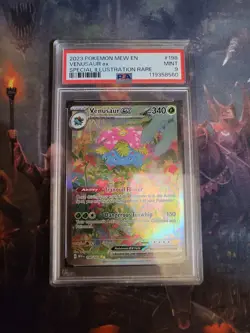PSA 9 Venusaur ex SIR 151 Alt Art 198/165 Pokemon card 2023 Full Art MEW EN - Image 1