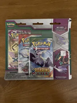 Pokemon XY Mega Evolutions 3 Booster Blister Pack Mega Latios Pin Factory Sealed - Image 1