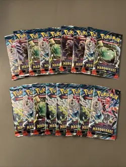 Pokemon TCG: Twilight Masquerade Booster Pack Lot 17x New Factory Sealed - Image 1