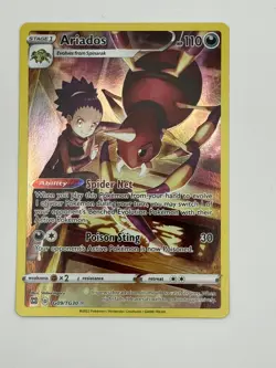 Pokemon TCG: Ariados TG09/TG30 Swsh09: Brilliant Stars Trainer Gallery Holo - NM - Image 1