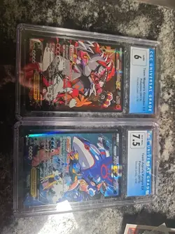Pokemon TCG Team Aqua Kyogre Ex & Team Magma Groudon Ex Double Crisis ALT Art - Image 1