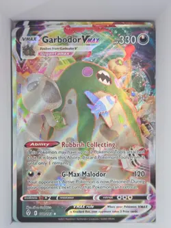 Pokemon TCG Garbodor Vmax 101/203 SWSH07: Evolving Skies Ultra Rare Holo NM - Image 1