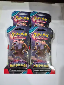 Pokemon TCG: Scarlet & Violet Twilight Masquerade Sleeved Booster Bundle 4 Packs - Image 1