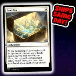 Land Tax - Custom Art Magic: The Gathering Playtest Card - Commander EDH - Image 1
