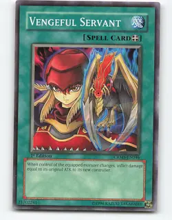 Vengeful Servant #CRMS-EN046 1st Edition Yugioh Card - Image 1