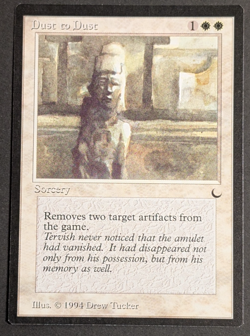 MTG Card - 1x Dust to Dust, The Dark - NM/LP - Vintage Magic The Gathering 1994 - Image 1