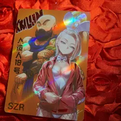 Android #18 DRAGON BALL Z Goddess SZR Waifu ACG Anime Foil Girl Card - Image 1