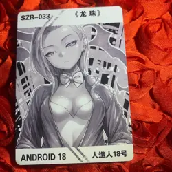 Android #18 DRAGON BALL Z Goddess SZR Waifu ACG Anime Foil Girl Card - Image 4
