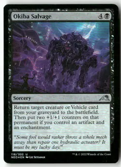 #118 - Okiba Salvage - Uncommon,FOIL WB2 M37UF Lightly played - Image 1