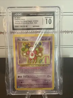 Pokemon Mr. Mime Holo #013/034 Trading Card Game Classic 2023 - CGC 10 Gem Mint - Image 1