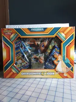 Pokemon TCG Dragonite EX Box XY Evolutions, Fates Coll. Factory Sealed MINT 2016 - Image 1