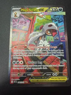Mega Scrafty ex 285/217 SIR Special Illustration Rare Pokemon Ascended Heroes - Image 1