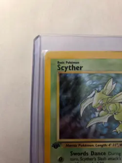 Pokemon TCG Scyther 10/64 Jungle 1st Edition Holo Rare Lightly Played - Image 2