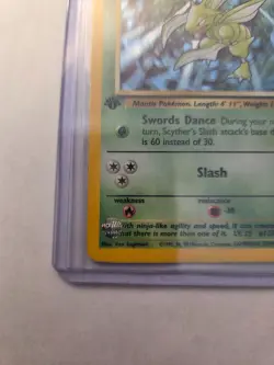 Pokemon TCG Scyther 10/64 Jungle 1st Edition Holo Rare Lightly Played - Image 4