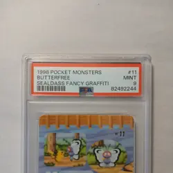 1998 POCKET MONSTERS SEALDASS FANCY GRAFFITI #11 BUTTERFREE PSA 9 - Image 3