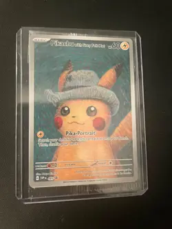 PIKACHU VAN GOGH WITH GREY FELT HAT SVP EN 085 PROMO POKEMON CARD-SEALED - Image 4