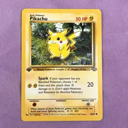 First Edition Pikachu 60/64 Jungle Set Vintage 1999 Pokemon Card TCG- NM - Image 2