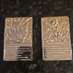 2 Pokemon 1999 Gold Plated 23K Trading Card Burger King Promo Limited Edition - Image 2