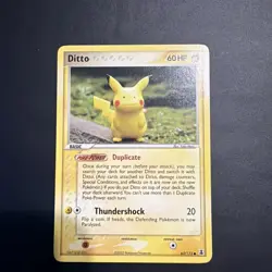 Pokemon TCG Ditto EX Delta Species Card 63/113 Pikachu Regular - Image 1
