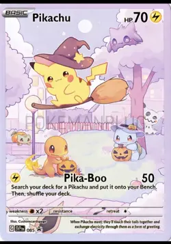 Pikachu Pokemon Anima Waifu Doujin ACG DIY Full Art Card POKEMANPLUG - Image 1