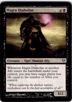 MTG Hagra Diabolist Zendikar Uncommon #95 - Image 1