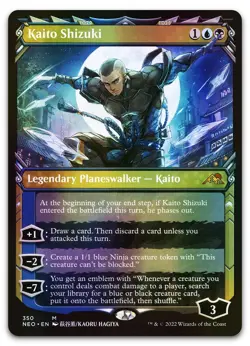 Kaito Shizuki (Showcase) #350 (Foil) (NM) Kamigawa Neon Dynasty NEO Magic MTG - Image 1