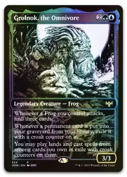 Grolnok, the Omnivore (Showcase) #324 (Foil) (NM) Crimson Vow VOW Magic MTG - Image 1