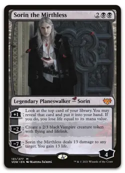 Sorin the Mirthless #131 (NM) Crimson Vow VOW Magic MTG - Image 1