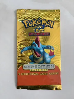 Pokemon Expedition Base Set Booster Pack English Feraligatr Art Factory Sealed - Image 1