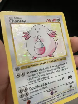 1999 Pokemon 1ST EDITION Game Base Set Chansey 3/102 Holo Foil Shadowless WOTC - Image 4
