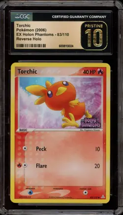 Pokemon Torchic EX Holon Phantoms Reverse Holo #83 CGC 10 Pristine - Image 1
