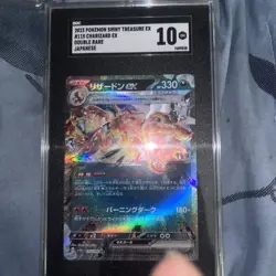 2023 Pokemon Japanese Double Rare Charizard - Shiny Treasure EX #115 SGC 10 GM - Image 1