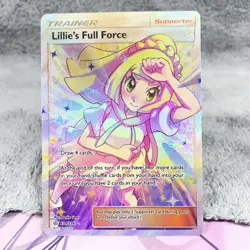 Lillie's Full Force (Full Art) 230/236 Sm-Cosmic Eclipse Holo Excellent Card - Image 1