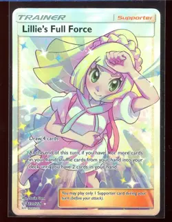 Lillie's Full Force Full Art Ex/NM Sun & Moon Cosmic Eclipse 230/236 Pokemon - Image 1