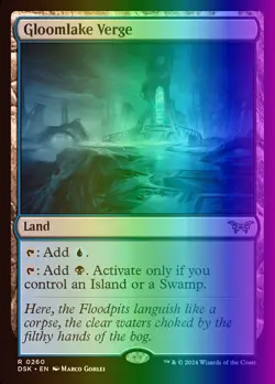 MTG Gloomlake Verge (260/499) Duskmourn House of Horror LP FOIL - Image 1